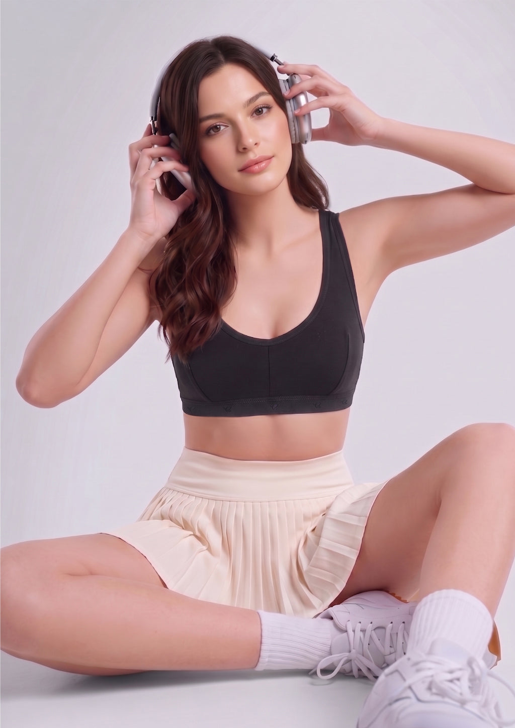 Softline Women's Non Padded Wire Free Sports Bra in 100% Cotton Fabric with Full Cup Coverage, Broad Underband,Double Layered Cups, and Slip On Design (1064)