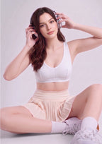 Softline Women's Non Padded Wire Free Sports Bra in 100% Cotton Fabric with Full Cup Coverage, Broad Underband,Double Layered Cups, and Slip On Design (1064)