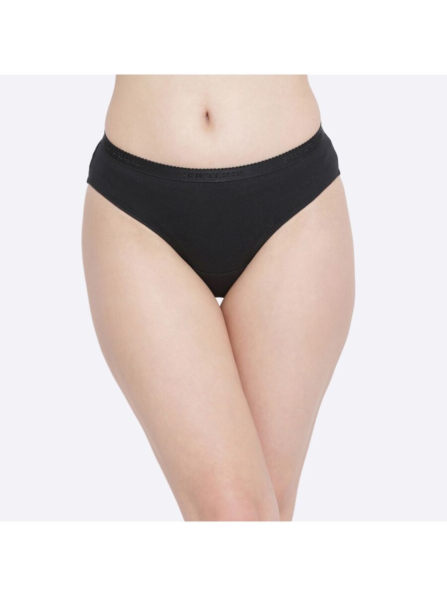 Softline 111 Mid Rise Panty Outer Elastic Assorted Dark Colour Pack Of 2