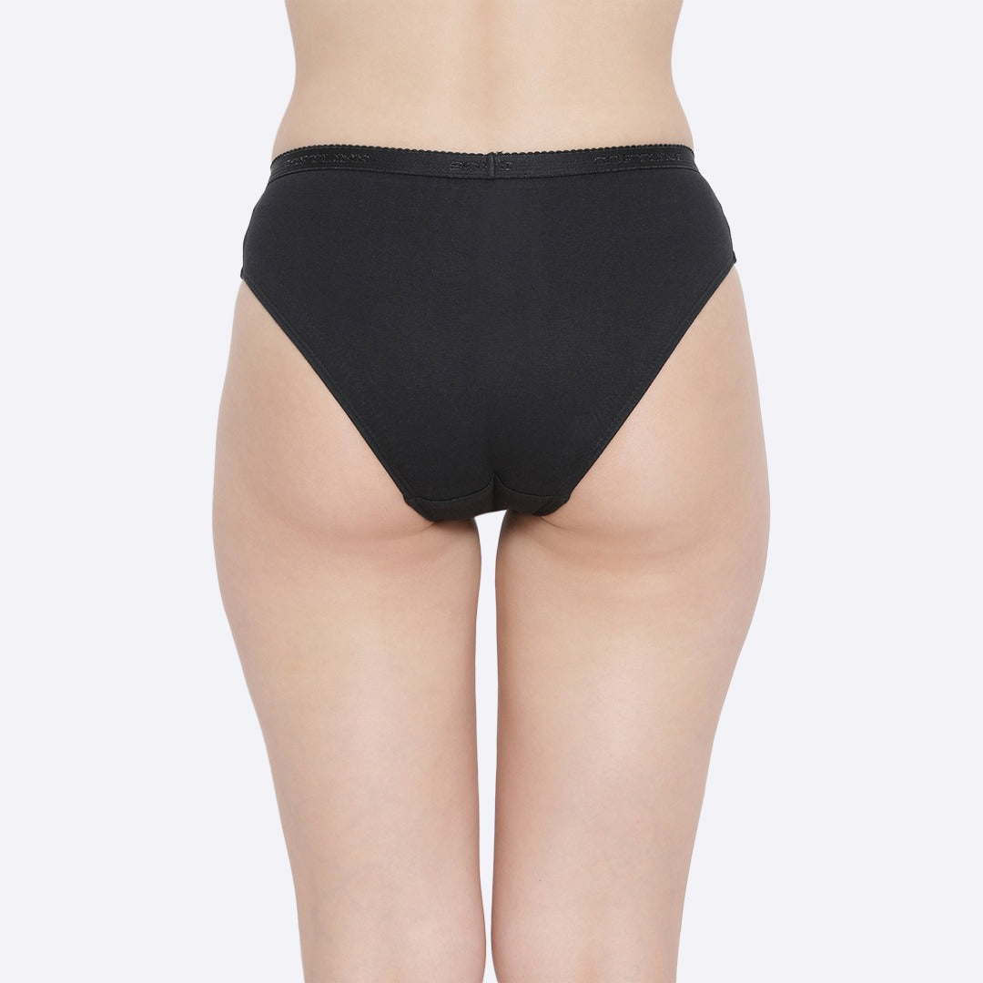 Softline 111 Mid Rise Panty Outer Elastic Assorted Dark Colour Pack Of 2