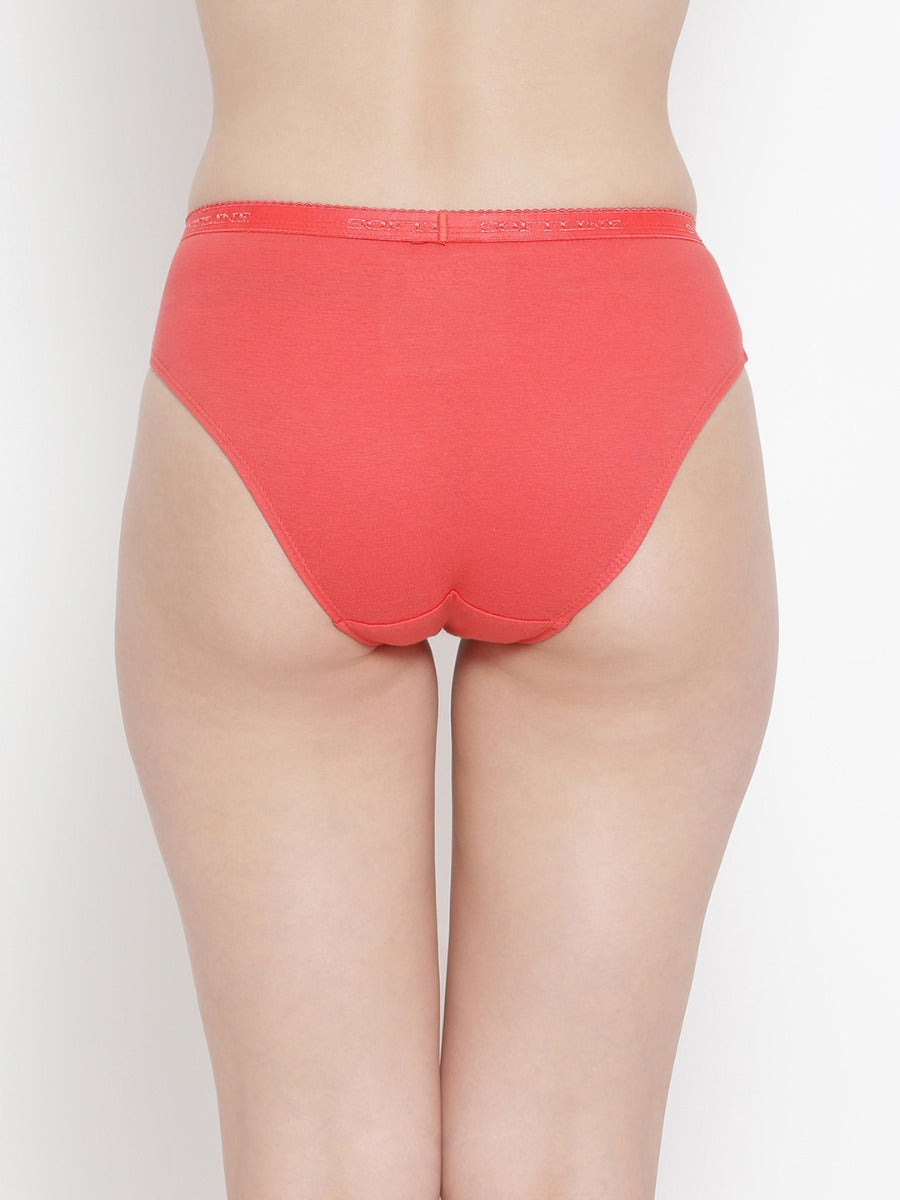 Softline 112 Plain Mid Rise Panty Assorted Colour Pack Of 2