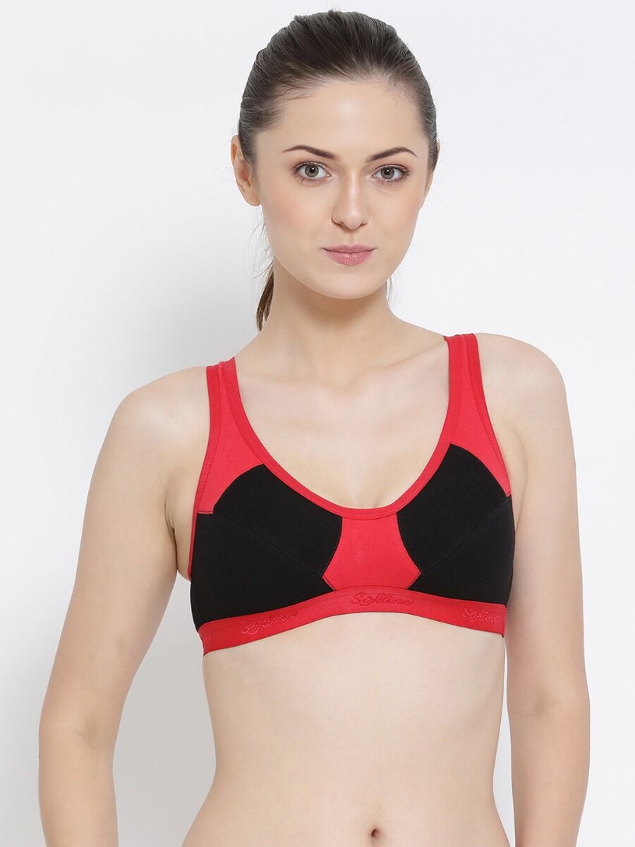 Softline Women's Soft Non Padded Wire free Bra in 100% Cotton Fabric with an Easy Slip-On Style