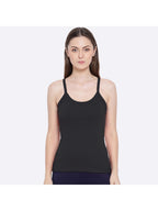 Softline Women's Camisole in 100% Cotton Stretch with High Stretchability, Slim Shoulder Straps, and Snug Fit