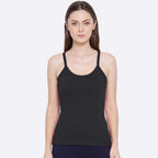 Softline Women's Camisole in 100% Cotton Stretch with High Stretchability, Slim Shoulder Straps, and Snug Fit