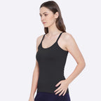 Softline Women's Camisole in 100% Cotton Stretch with High Stretchability, Slim Shoulder Straps, and Snug Fit