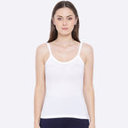 Softline Women's Camisole in 100% Cotton Stretch with High Stretchability, Slim Shoulder Straps, and Snug Fit
