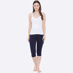 Softline Women's Camisole in 100% Cotton Stretch with High Stretchability, Slim Shoulder Straps, and Snug Fit