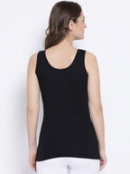 Softline Women's Premium Long Camisole in Cotton Stretch Fabric with Stretchable Broad Shoulder Straps, and Snug Fit
