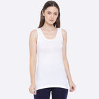 Softline Women's Premium Long Camisole in Cotton Stretch Fabric with Stretchable Broad Shoulder Straps, and Snug Fit