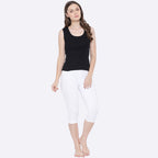 Softline Women's Tank Top in Premium Cotton Stretch Fabric with Stretchable Broad Shoulder Straps and Snug Fit