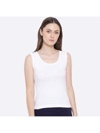 Softline Women's Tank Top in Premium Cotton Stretch Fabric with Stretchable Broad Shoulder Straps and Snug Fit