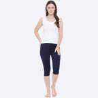 Softline Women's Tank Top in Premium Cotton Stretch Fabric with Stretchable Broad Shoulder Straps and Snug Fit