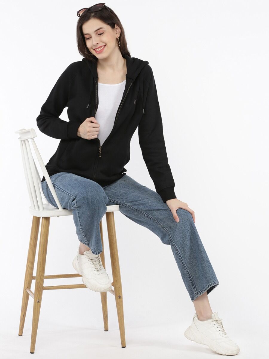 Softline SL3001 Women's Plain Hoodie with Zip Pack Of 1
