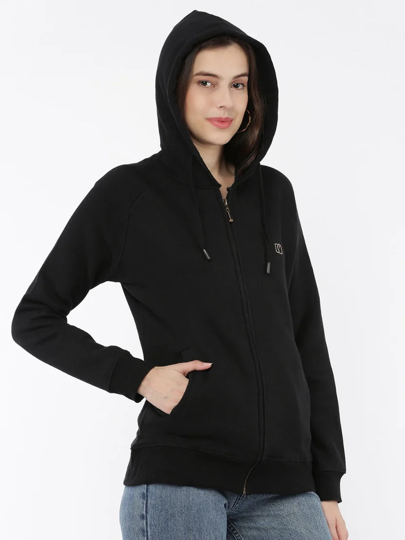 Softline SL3001 Women's Plain Hoodie with Zip Pack Of 1