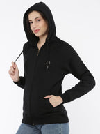 Softline SL3001 Women's Plain Hoodie with Zip Pack Of 1