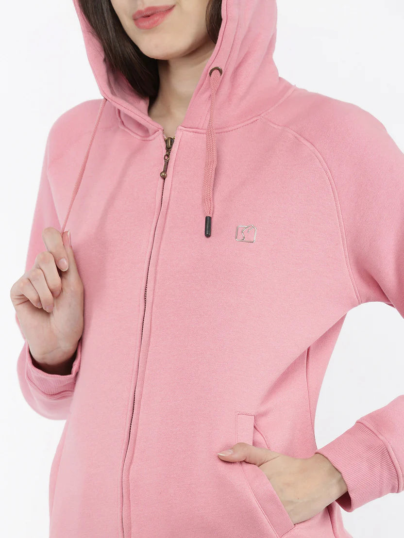 Softline SL3001 Women's Plain Hoodie with Zip Pack Of 1