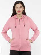 Softline SL3001 Women's Plain Hoodie with Zip Pack Of 1