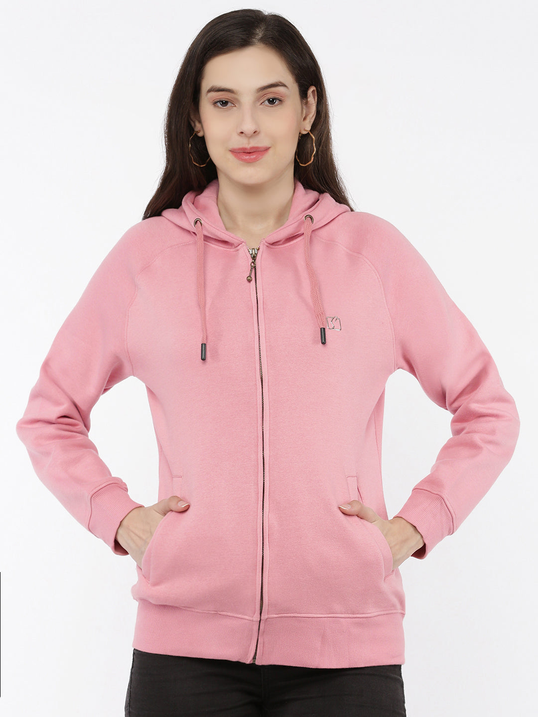 Softline SL3001 Women's Plain Hoodie with Zip Pack Of 1
