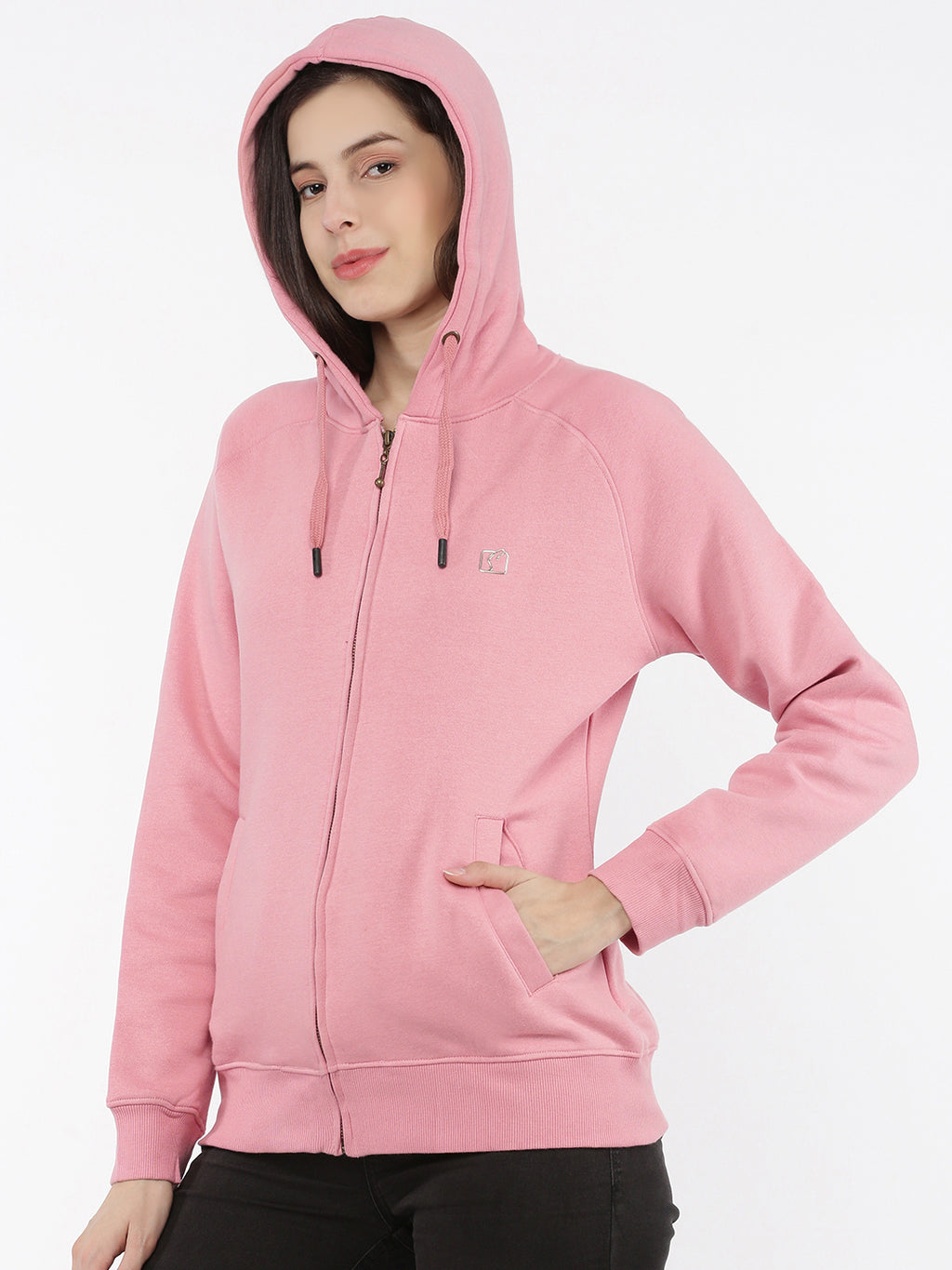 Softline SL3001 Women's Plain Hoodie with Zip Pack Of 1