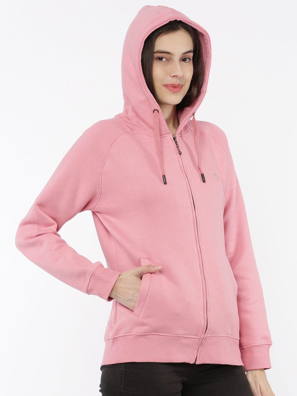 Softline SL3001 Women's Plain Hoodie with Zip Pack Of 1