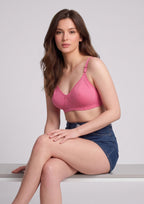Softline Women's Non Padded Wire Free T-shirt Bra in Cotton Poly Fabric with Elastic Straps, Double Layered Moulded Cups, and Hook Closure (2054)
