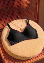 Softline Women's Non Padded Wire Free T-Shirt Bra in Cotton Stretch Fabric with Elastic Straps, Full Cup design, and Hook Closure (2056)