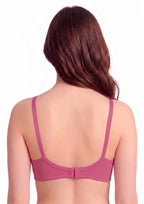 Softline Women's Non Padded Wire Free T-shirt Bra in Cotton Poly Fabric with Elastic Straps, Double Layered Moulded Cups, and Hook Closure (2054)