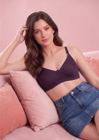 Softline Women's Non Padded Wire Free T-Shirt Bra in Cotton Stretch Fabric with Elastic Straps, Full Cup design, and Hook Closure (2056)
