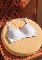 Softline Women's Non Padded Wire Free T-shirt Bra in Cotton Poly Fabric with Elastic Straps, Double Layered Moulded Cups, and Hook Closure (2054)
