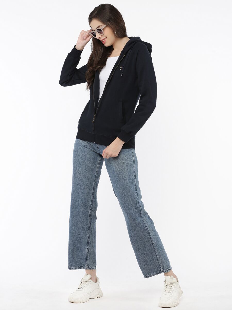 Softline SL3001 Women's Plain Hoodie with Zip Pack Of 1