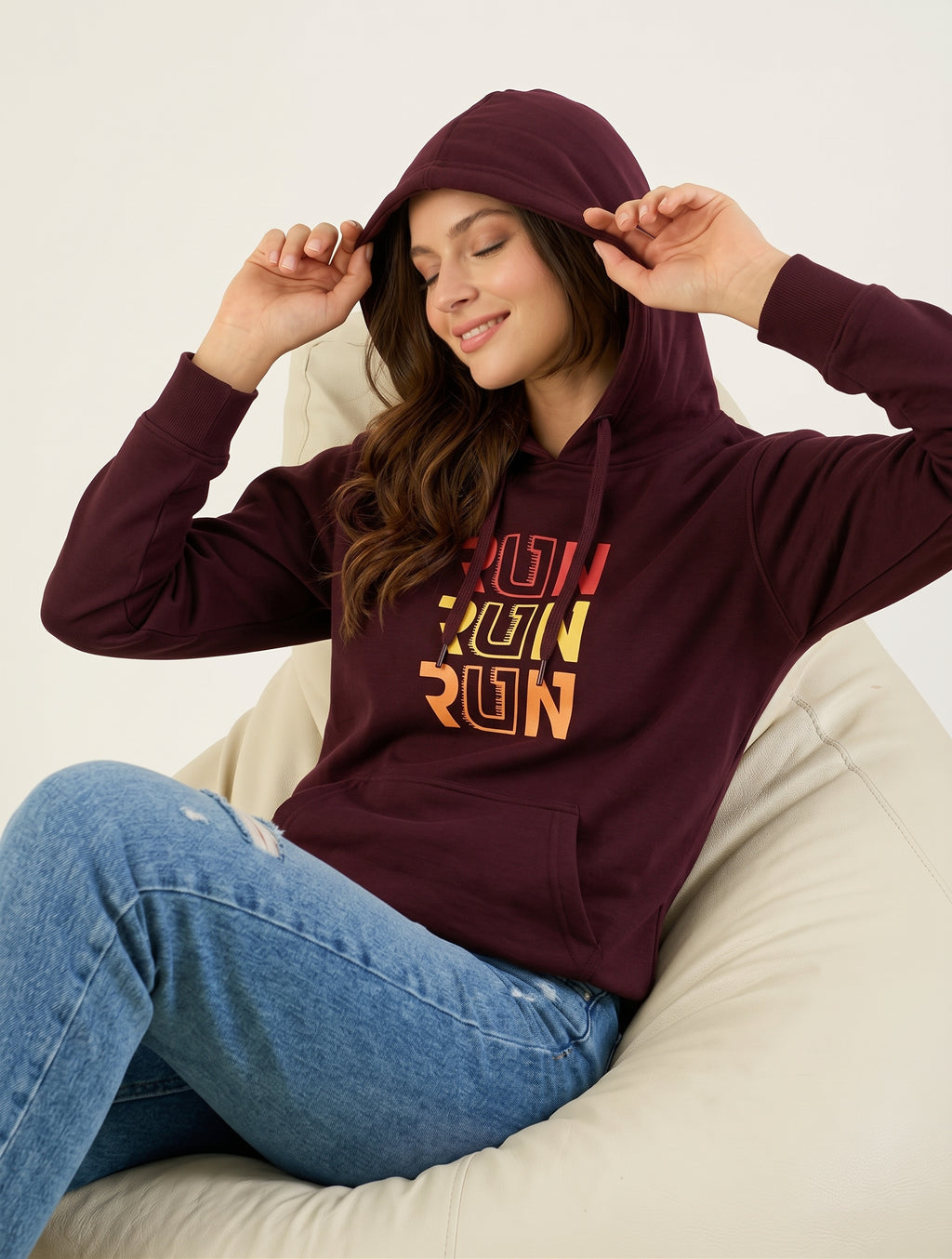 Softline SL3003 Women's Printed Hoodie Pack Of 1