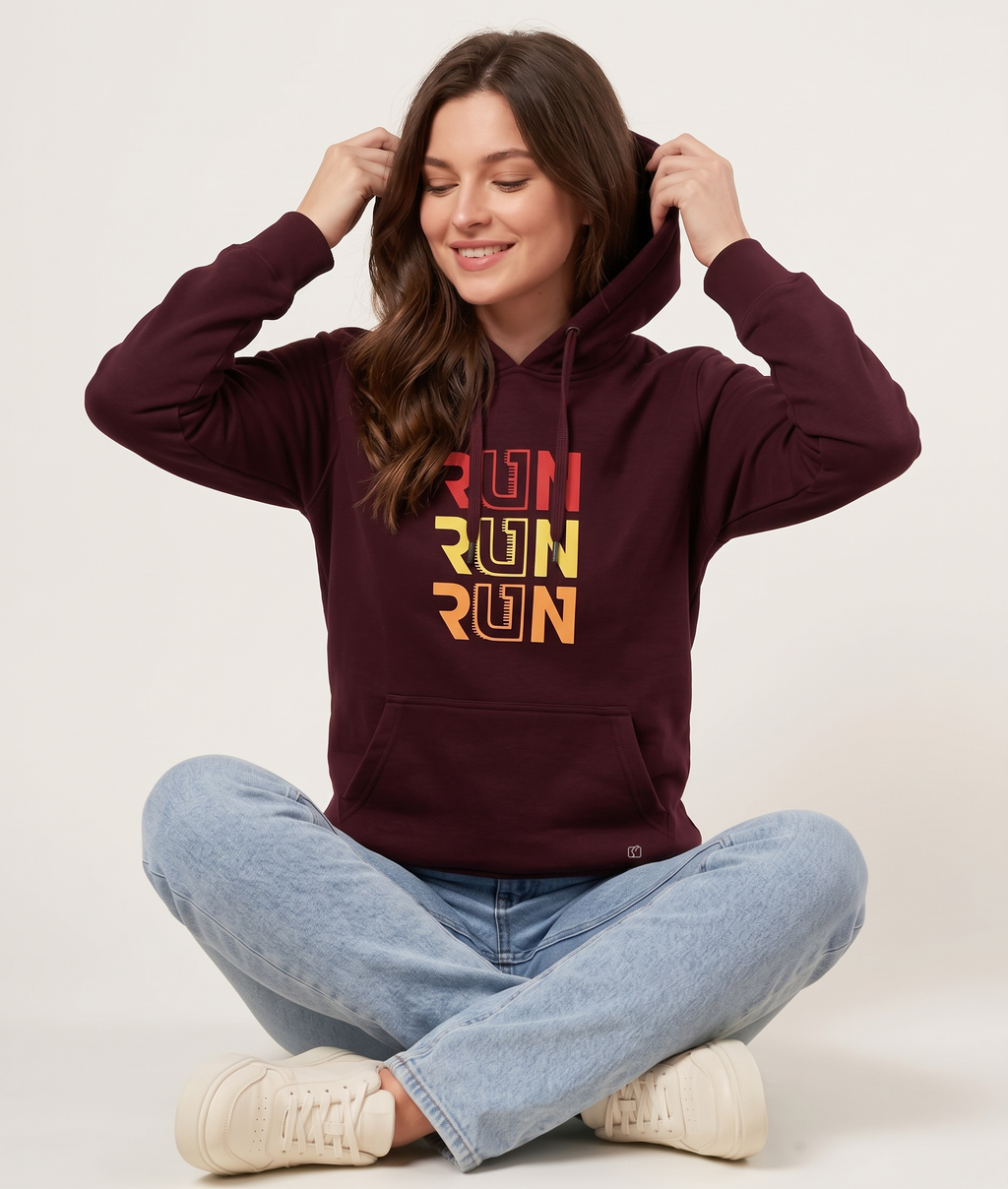 Softline SL3003 Women's Printed Hoodie Pack Of 1
