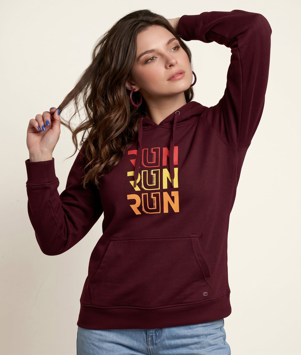 Softline SL3003 Women's Printed Hoodie Pack Of 1
