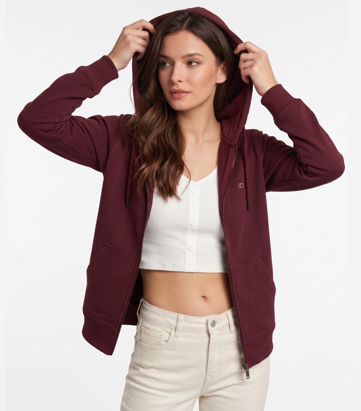 Softline SL3005 Women's Zipper Hoodie Pack Of 1