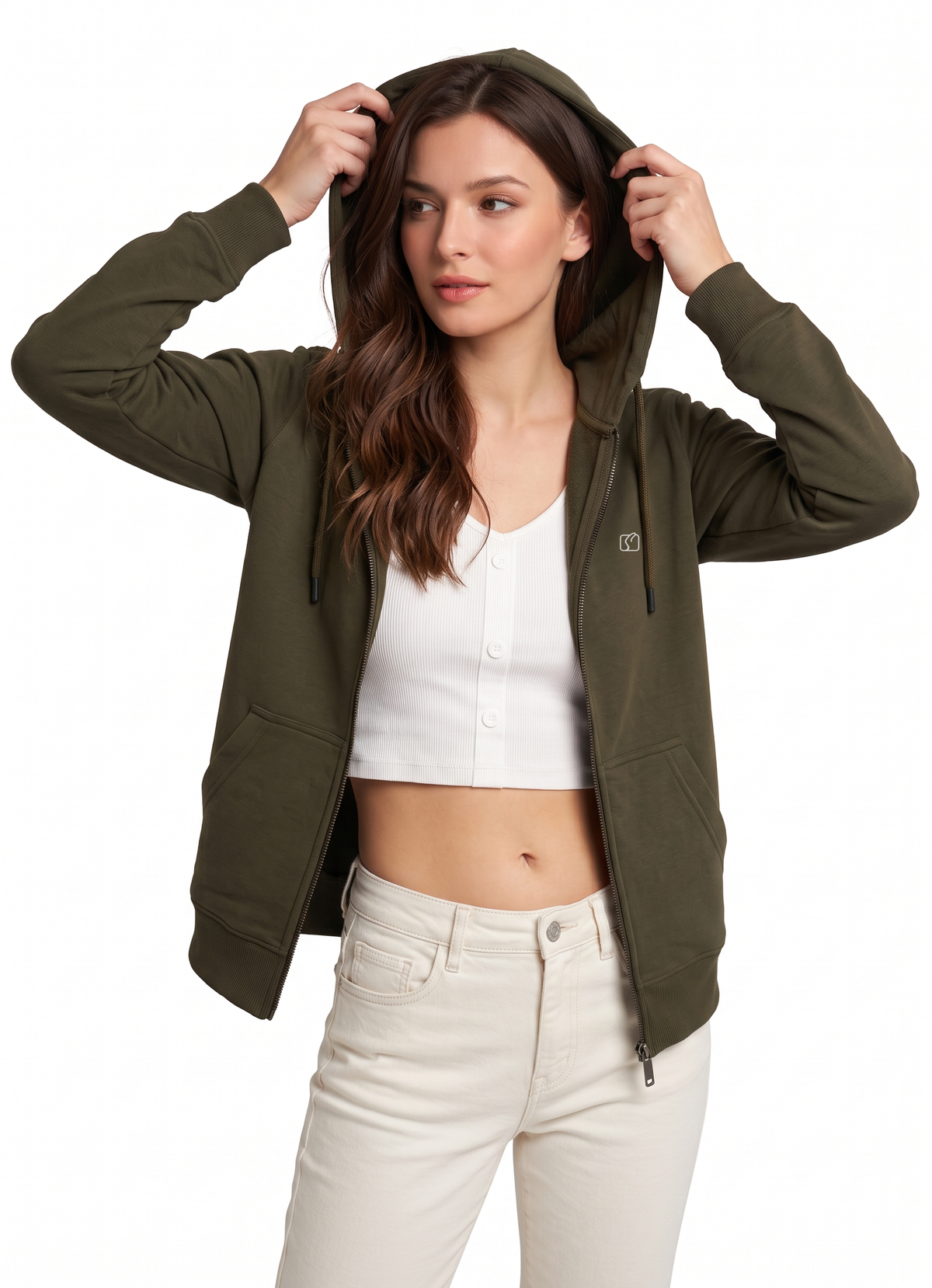 Softline SL3005 Women's Zipper Hoodie Pack Of 1