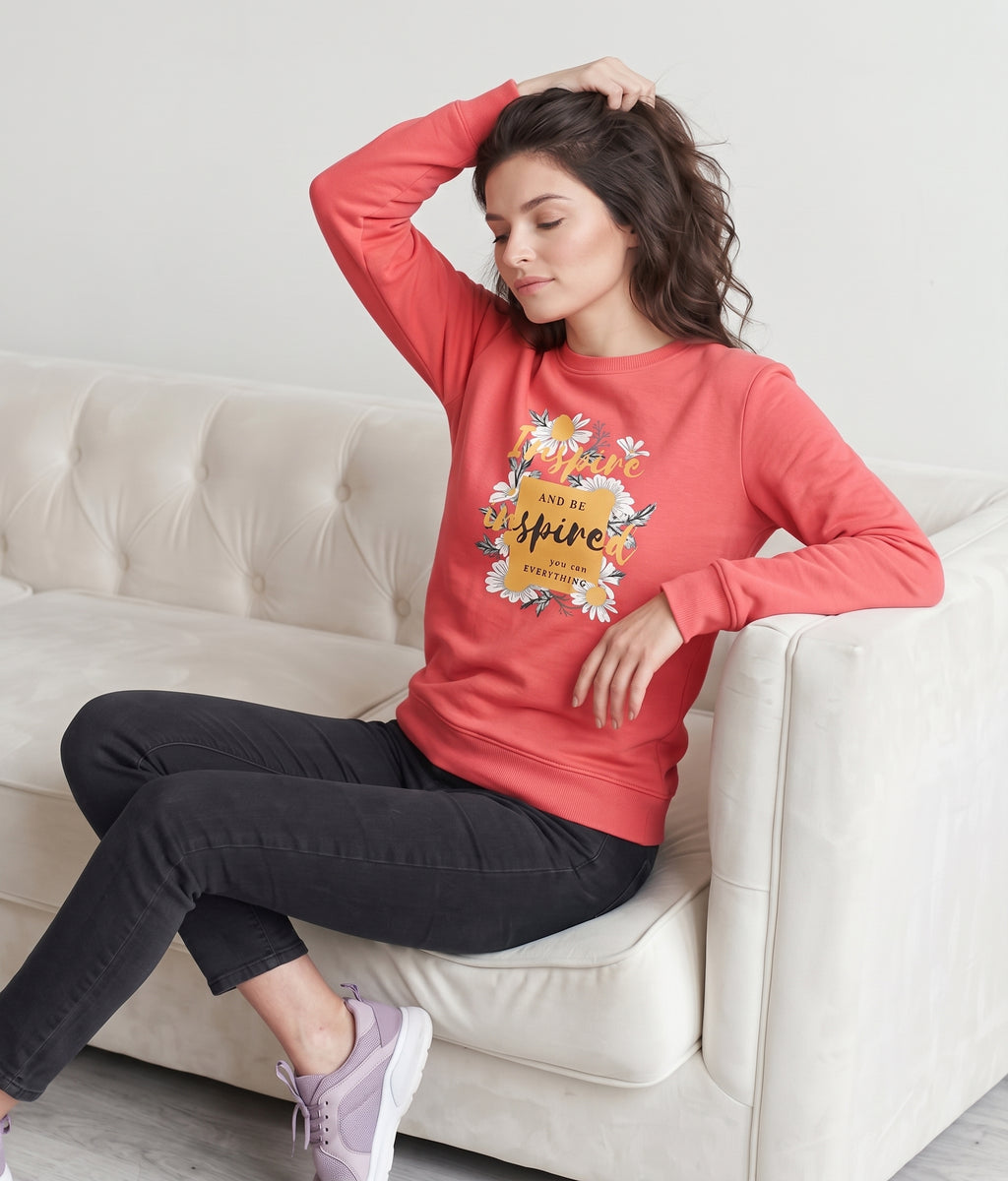 Softline SL3007 Women's Printed Sweatshirt Pack Of 1