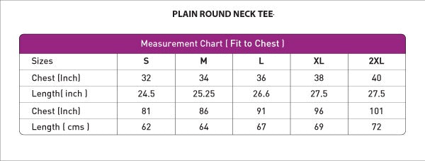 Round Neck Tees