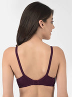 Softline Women's Non Padded Wire Free Bra in Cotton Stretch Fabric with Double Layered Cups Full Coverage, Elastic Straps, and Hook Closure (1055)