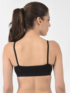 Softline Women's Non Padded Wire Free Sports Bra in 100% Cotton Fabric with Full Cup Coverage, Double Layered Cups, and Slip On Design (1063)