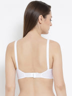 Softline Women's Non Padded Wire Free Bra in 100% Cotton Fabric with Elastic Straps and Hook Closure