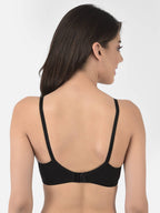 Softline Women's Non Padded Wire Free Bra in Cotton Stretch Fabric with Double Layered Cups Full Coverage, Elastic Straps, and Hook Closure (1054)