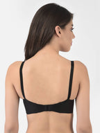 Softline Women's Non Padded Wire Free Bra in 100% Cotton Fabric with Full Coverage Cups, Elastic Straps, and Hook Closure (1059)