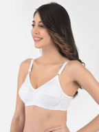 Softline Women's Non Padded Wire Free Bra in 100% Cotton Fabric with Full Coverage Cups, Elastic Straps, and Hook Closure (1059)