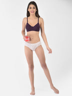 Softline Women's Non Padded Wire Free T-Shirt Bra in Cotton Stretch Fabric with Elastic Straps, Full Cup design, and Hook Closure (2056)