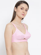 Softline Women's Non Padded Wire Free Bra in 100% Cotton Fabric with Cotton  Straps and Hook Closure