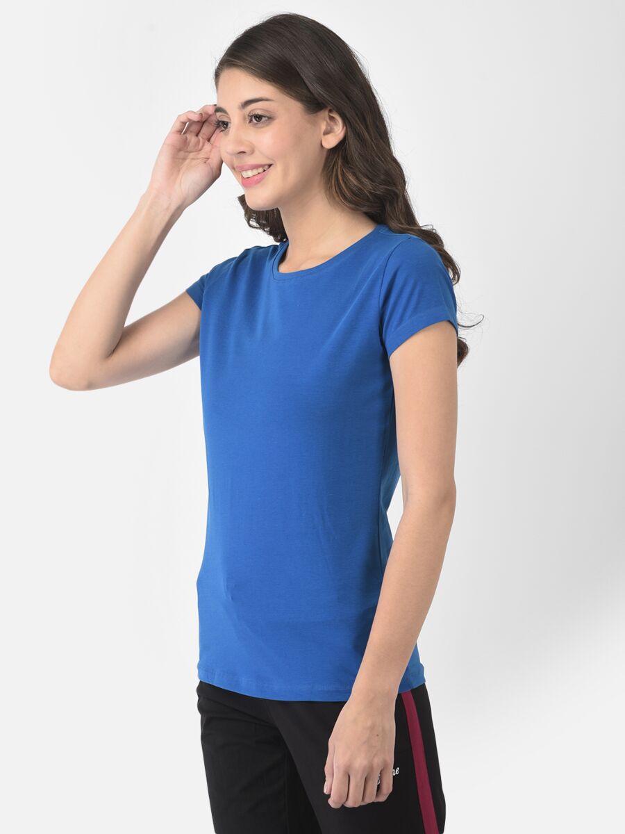 Softline Round Neck Stretch Women's Tees | 95% cotton and 5% spandex | Comfortable and Trendy