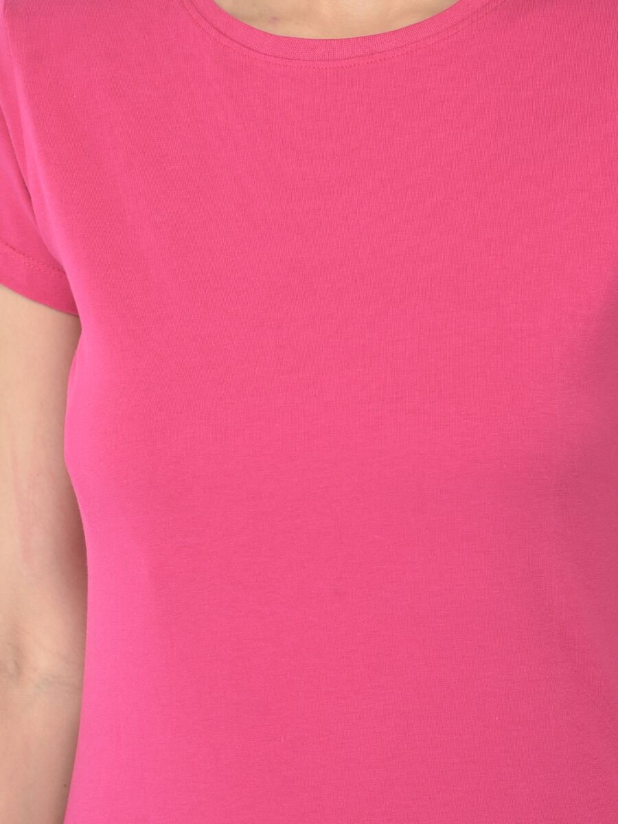 Softline Round Neck Stretch Women's Tees | 95% cotton and 5% spandex | Comfortable and Trendy