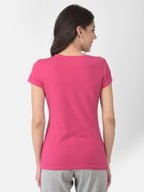 Softline Round Neck Stretch Women's Tees | 95% cotton and 5% spandex | Comfortable and Trendy