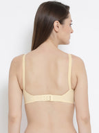 Softline Women's Non Padded Wire Free Bra in 100% Cotton Fabric with Elastic Straps and Hook Closure