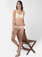 Softline Women's Non Padded Wire Free Bra in 100% Cotton Fabric with Full Coverage Cups, Elastic Straps, and Hook Closure (1059)